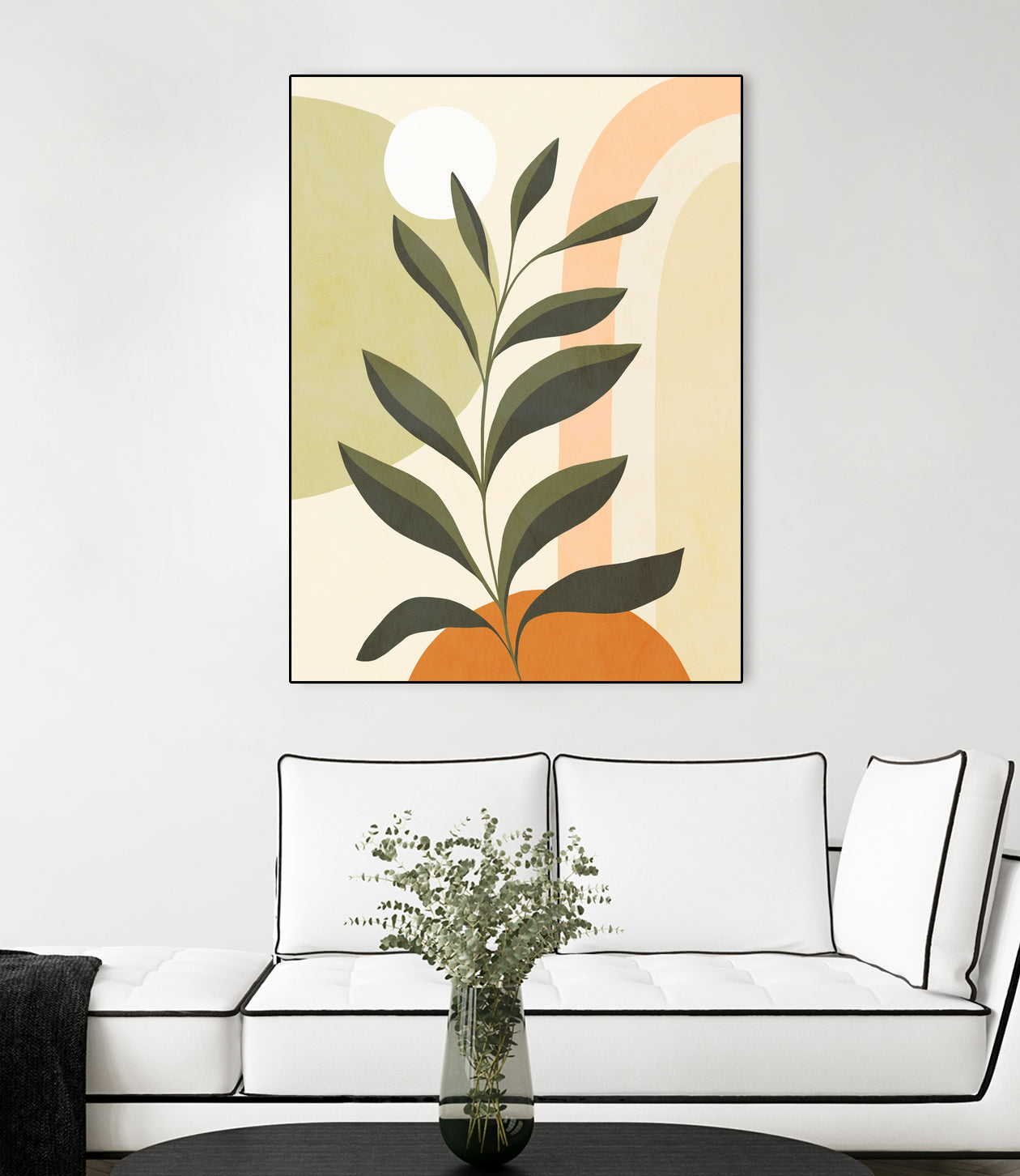 Earthy Tropical Foliage nº1 by Dominique Van Roey on GIANT ART - brown digital drawing