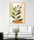 Earthy Tropical Foliage nº1 by Dominique Van Roey on GIANT ART - brown digital drawing