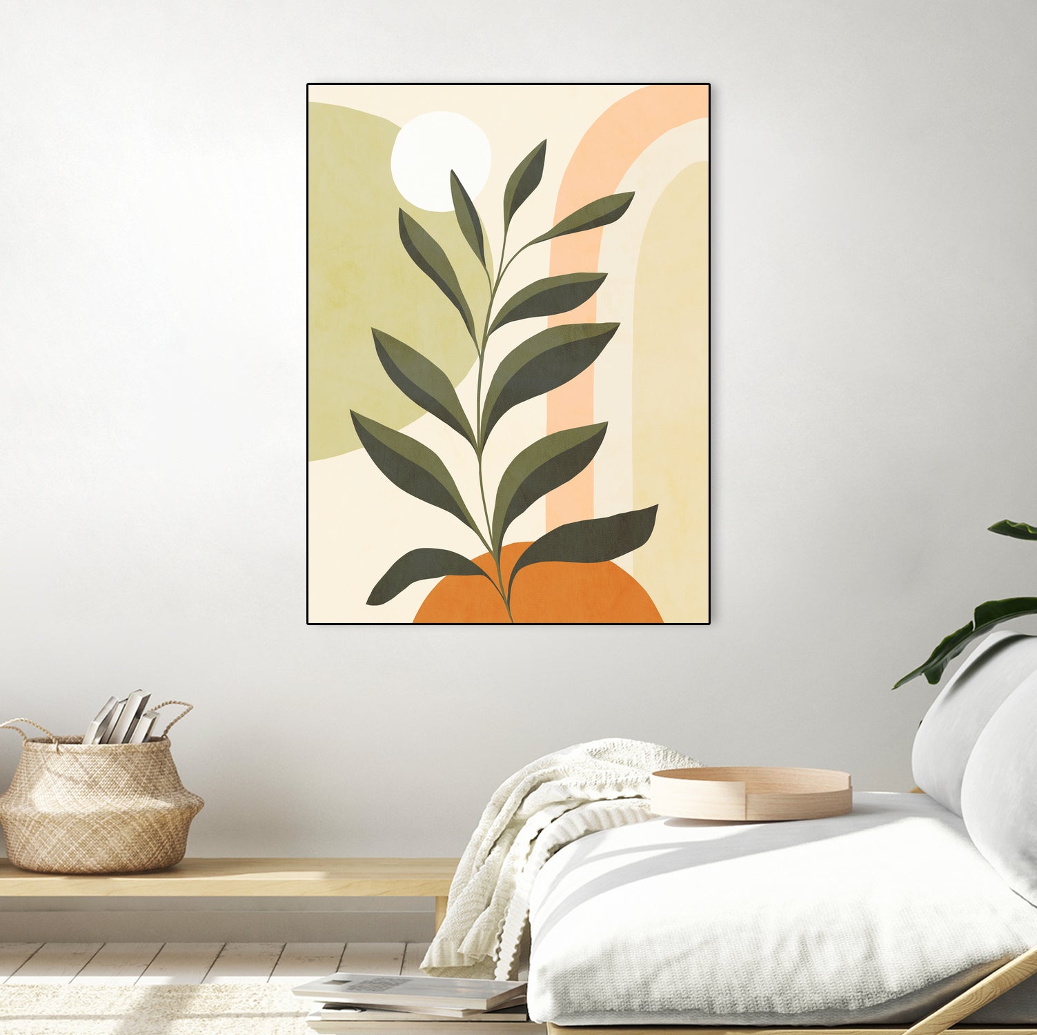 Earthy Tropical Foliage nº1 by Dominique Van Roey on GIANT ART - brown digital drawing