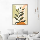 Earthy Tropical Foliage nº1 by Dominique Van Roey on GIANT ART - brown digital drawing