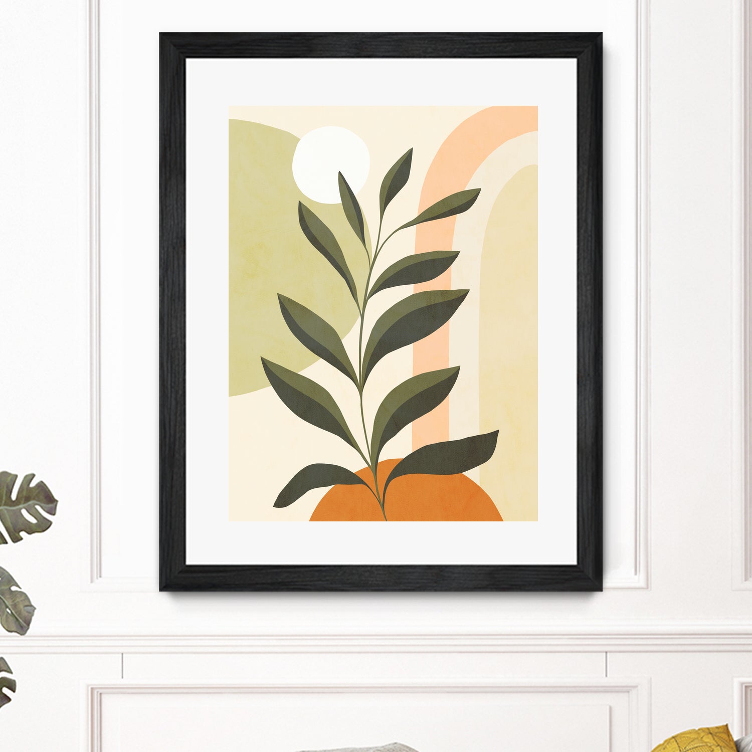 Earthy Tropical Foliage nº1 by Dominique Van Roey on GIANT ART - brown digital drawing