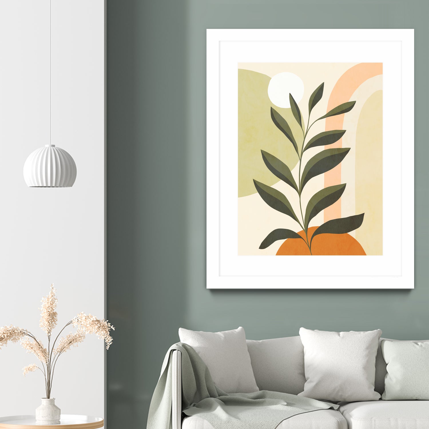 Earthy Tropical Foliage nº1 by Dominique Van Roey on GIANT ART - brown digital drawing