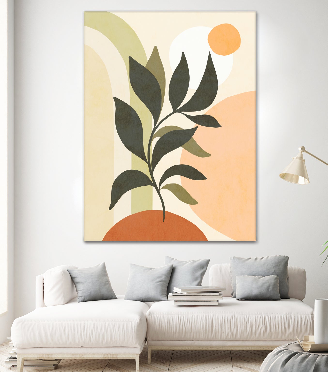 Earthy Tropical Foliage nº2 by Dominique Van Roey on GIANT ART - brown digital drawing