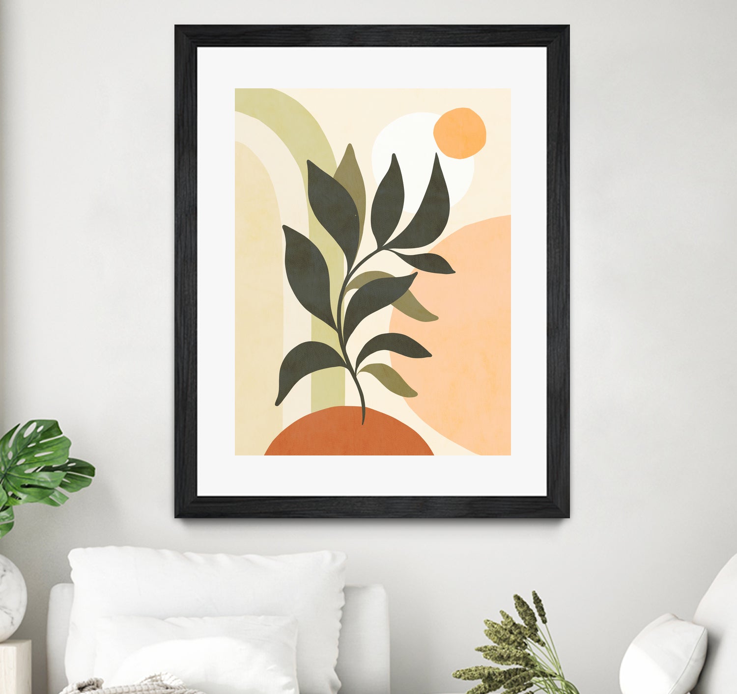 Earthy Tropical Foliage nº2 by Dominique Van Roey on GIANT ART - brown digital drawing