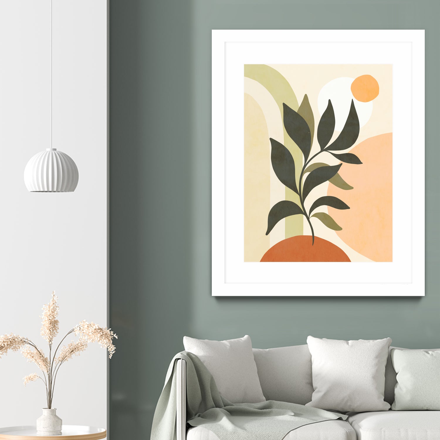 Earthy Tropical Foliage nº2 by Dominique Van Roey on GIANT ART - brown digital drawing