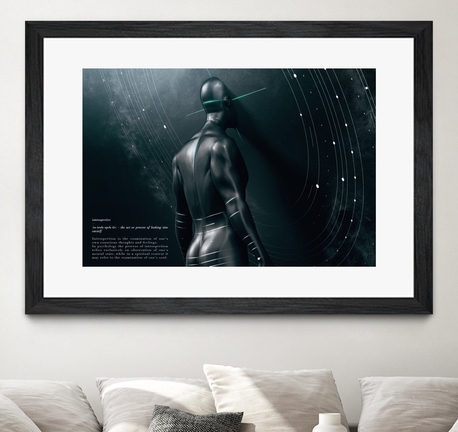 Space Man by Giulio Petrone on GIANT ART - black 3d art