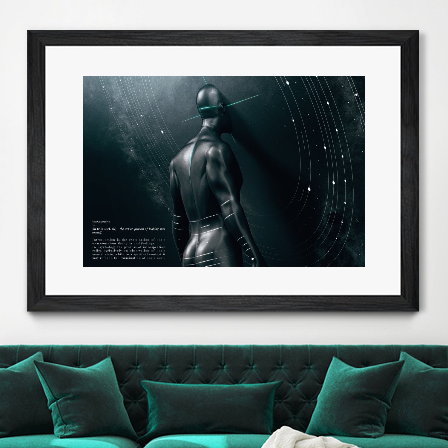 Space Man by Giulio Petrone on GIANT ART - black 3d art