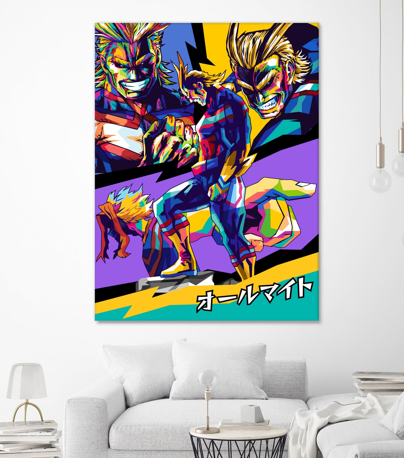 All Might Boku No Hero by Shichiro Ken on GIANT ART - blue digital drawing