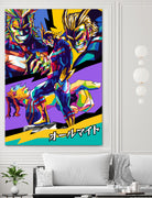 All Might Boku No Hero by Shichiro Ken on GIANT ART - blue digital drawing