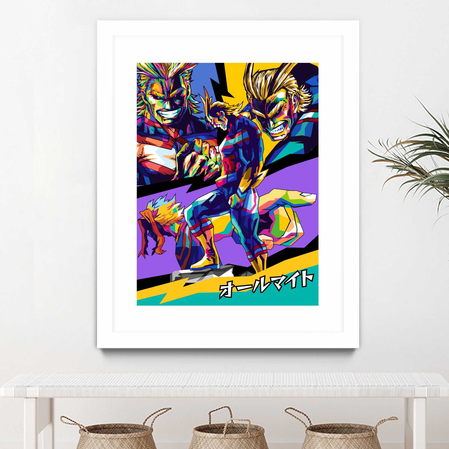 All Might Boku No Hero by Shichiro Ken on GIANT ART - blue digital drawing