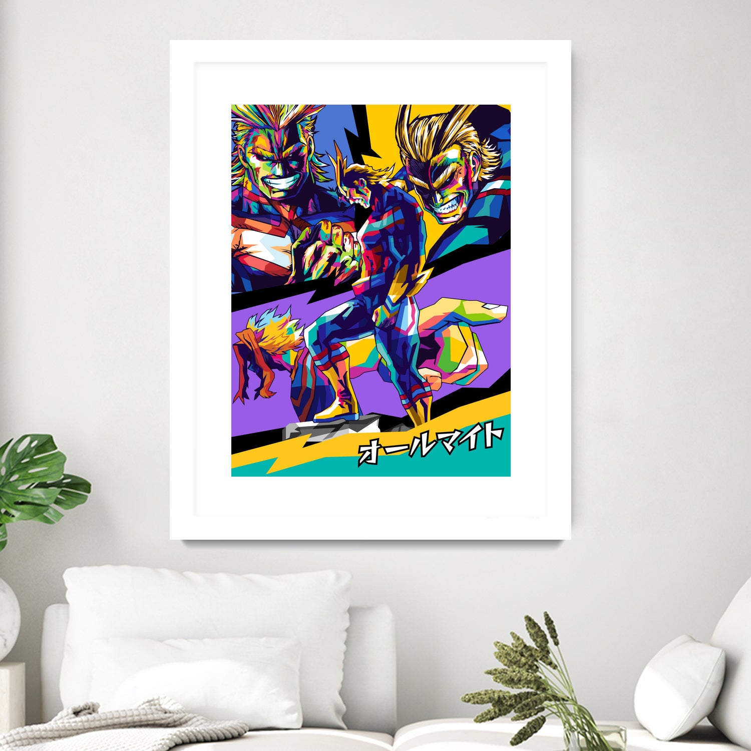 All Might Boku No Hero by Shichiro Ken on GIANT ART - blue digital drawing