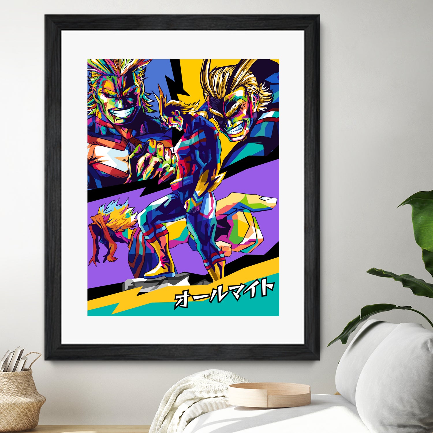 All Might Boku No Hero by Shichiro Ken on GIANT ART - blue digital drawing