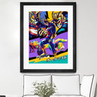 All Might Boku No Hero by Shichiro Ken on GIANT ART - blue digital drawing