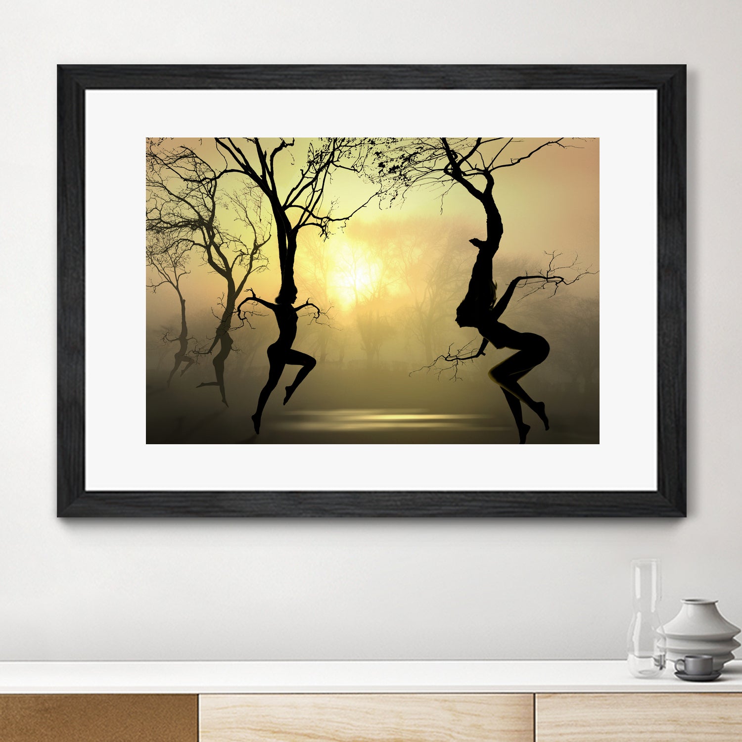 Dancing Trees by Igor Zenin on GIANT ART - black photo manipulation