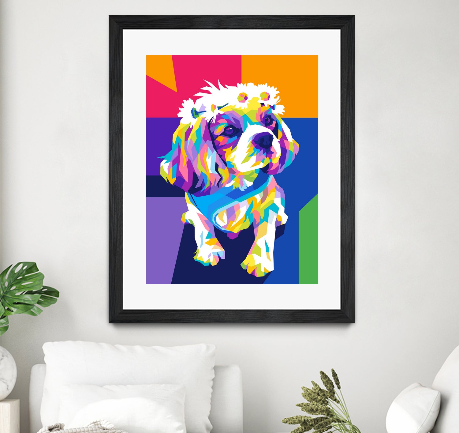 Dog by Art Style on GIANT ART - pink vector illustration