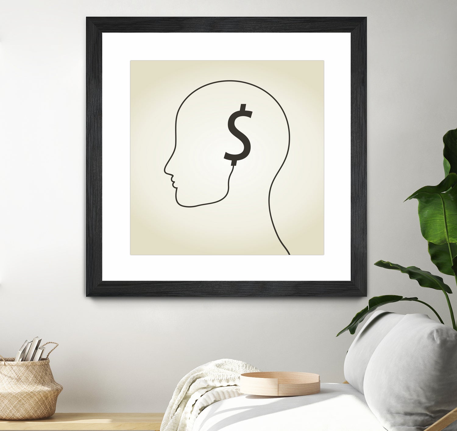 Dollar a head by Aleksandr Vector on GIANT ART - white vector illustration