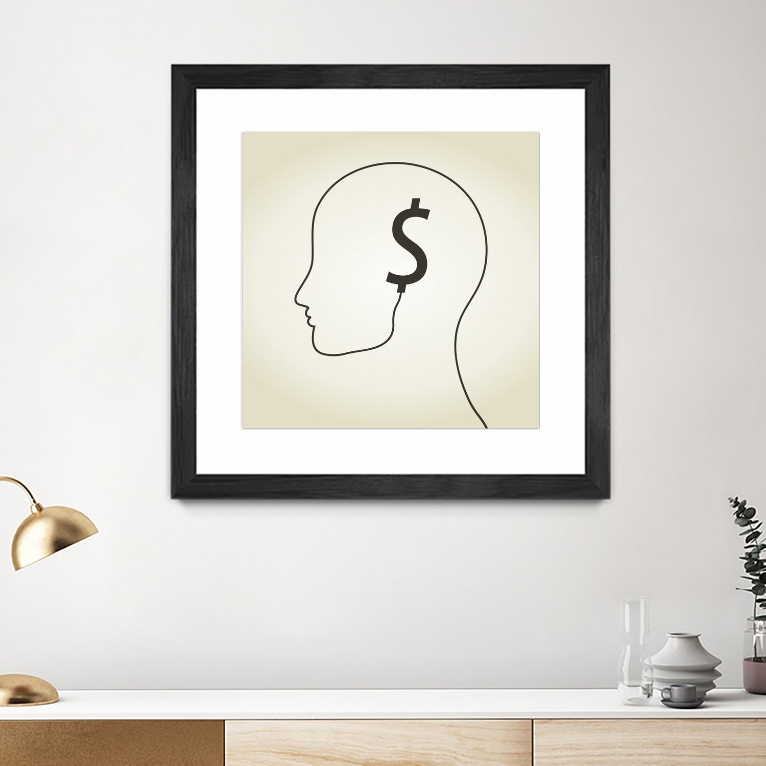 Dollar a head by Aleksandr Vector on GIANT ART - white vector illustration