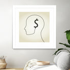 Dollar a head by Aleksandr Vector on GIANT ART - white vector illustration