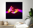 Psychedelic Energy Hands 1 (GIF) by Francois Martin Painchaud on GIANT ART - pink character design