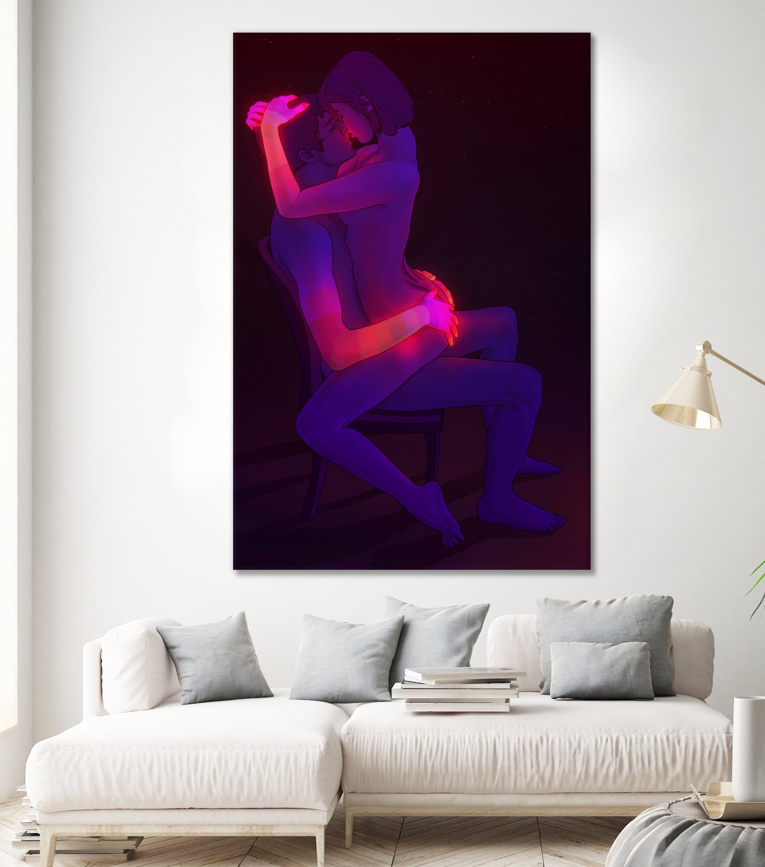 Intimate Connection (Remake of 2016 version) by Francois Martin Painchaud on GIANT ART - red digital drawing