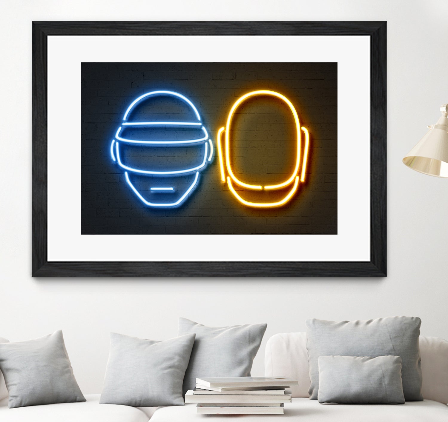 Daft Punk by Octavian Mihai Mielu on GIANT ART - blue character design