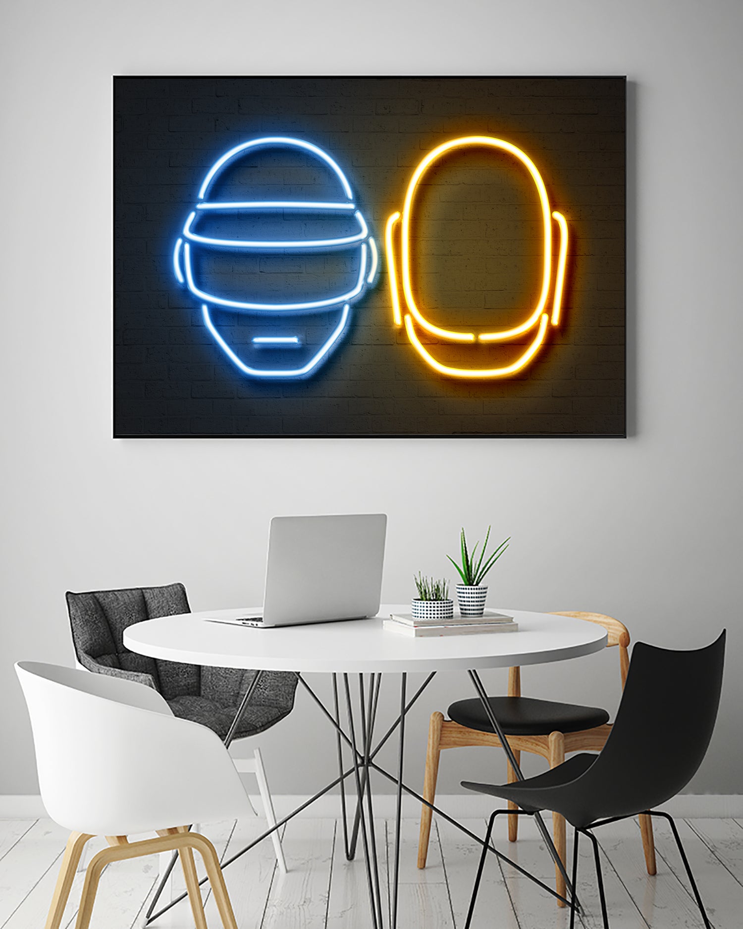 Daft Punk by Octavian Mihai Mielu on GIANT ART - blue character design