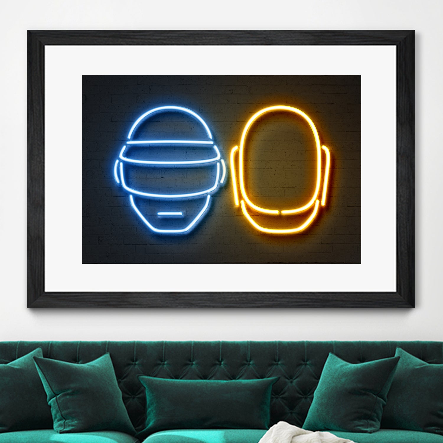 Daft Punk by Octavian Mihai Mielu on GIANT ART - blue character design