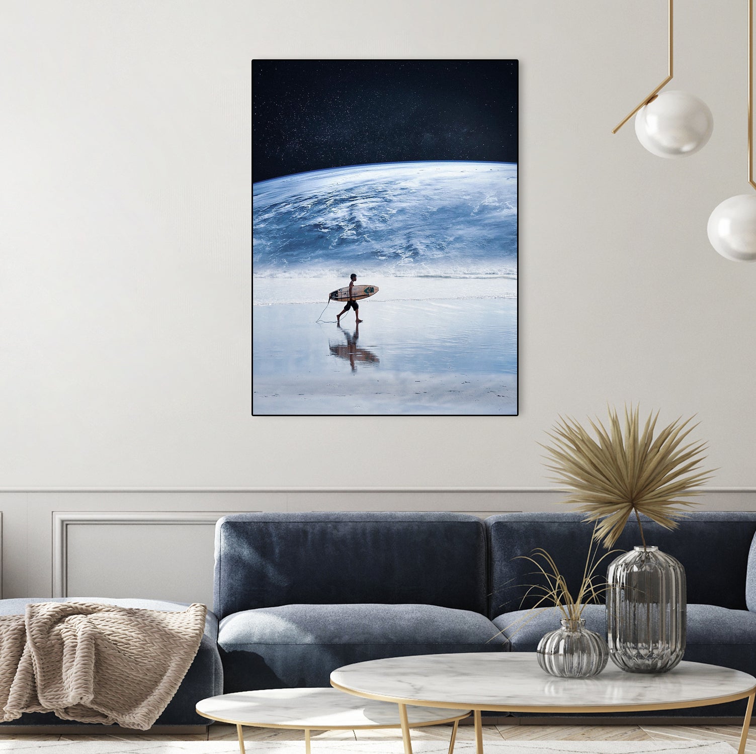 Earth Surfing by Murat Akyol on GIANT ART - white digital painting