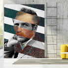 Van Gogh's Self Portrait & Paul Newman by Luigi Tarini on GIANT ART - orange photo manipulation