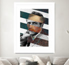 Van Gogh's Self Portrait & Paul Newman by Luigi Tarini on GIANT ART - orange photo manipulation