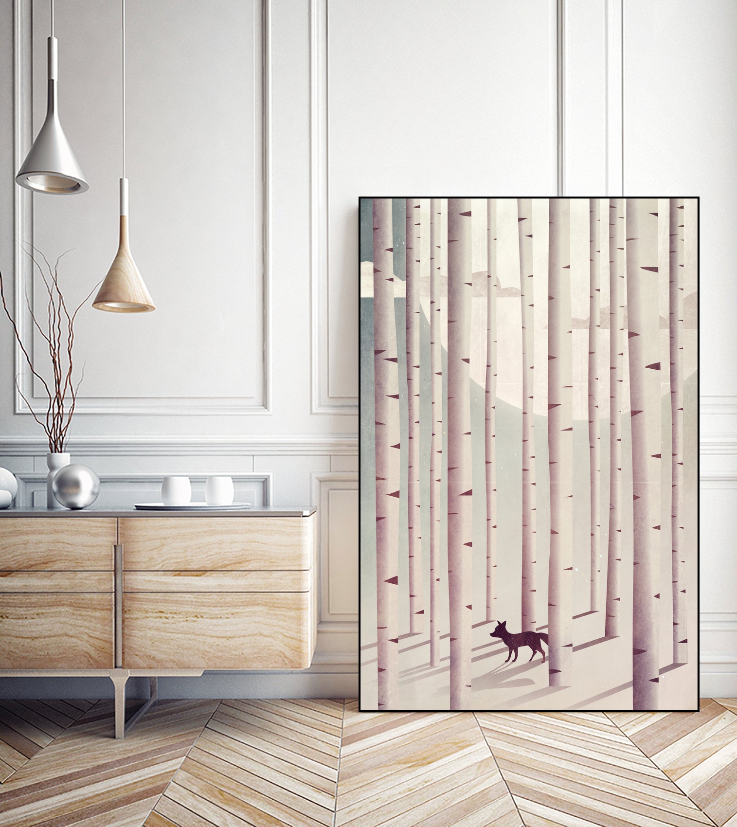 Serene Forest by Annisa Tiara Utami on GIANT ART - white digital drawing