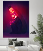 Lava Lamp Head by Francois Martin Painchaud on GIANT ART - red character design