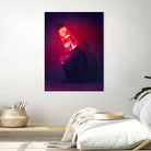 Lava Lamp Head by Francois Martin Painchaud on GIANT ART - red character design