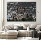 Canada Château Frontenac Artistic Illustration Rough by Renna Jason on GIANT ART - white cartooning