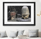 Indiana Jones Surprised Mistery Damned Hidden Treasur by Luis Lonn on GIANT ART - black cartooning