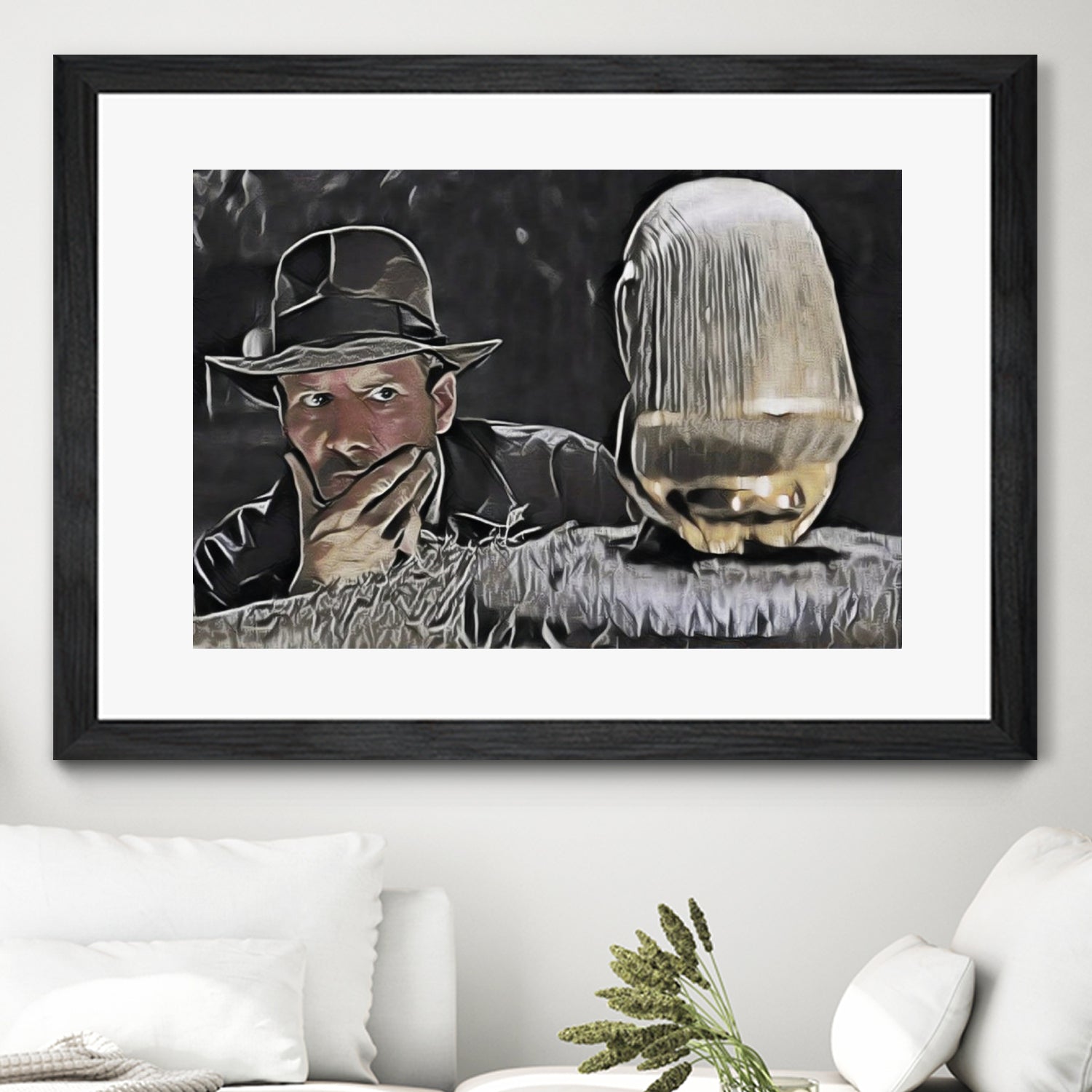 Indiana Jones Surprised Mistery Damned Hidden Treasur by Luis Lonn on GIANT ART - black cartooning