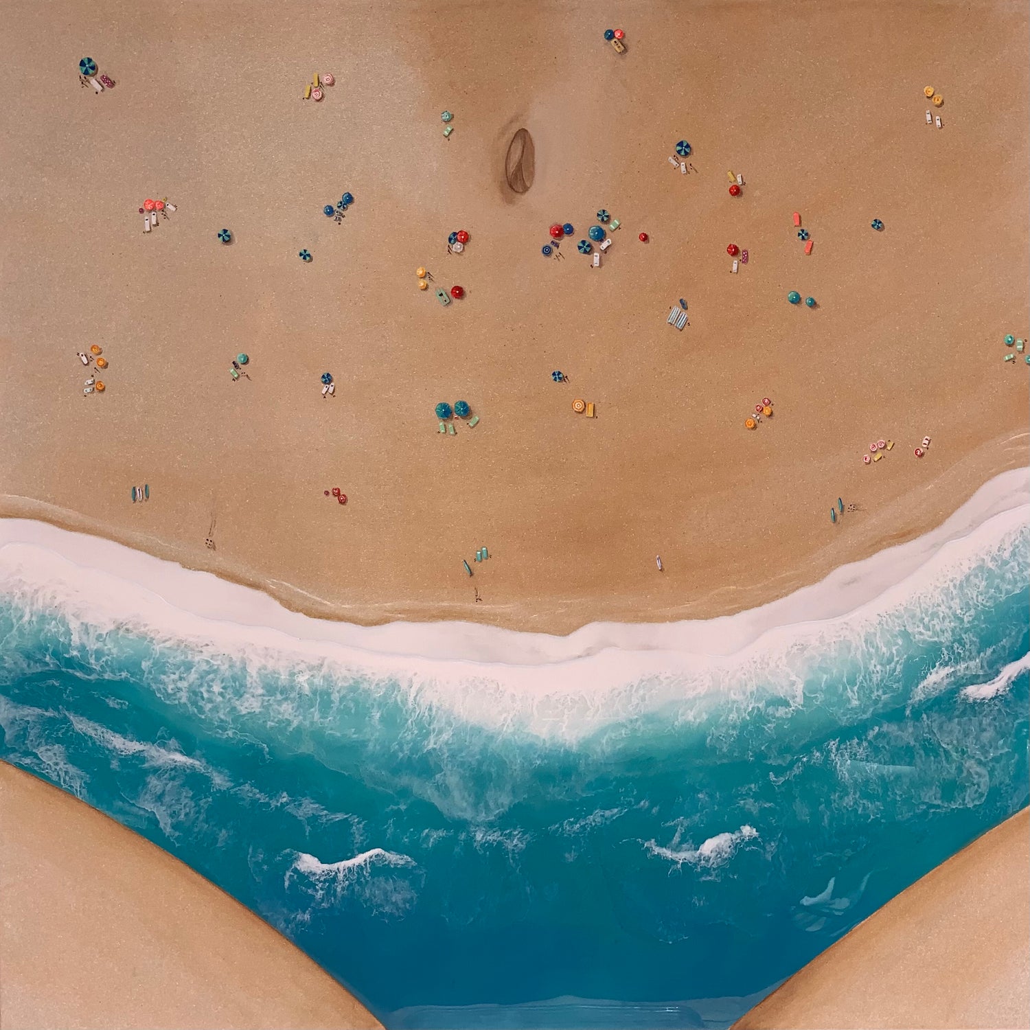 Life's a Beach by Karim Aboud on GIANT ART - blue 3d art