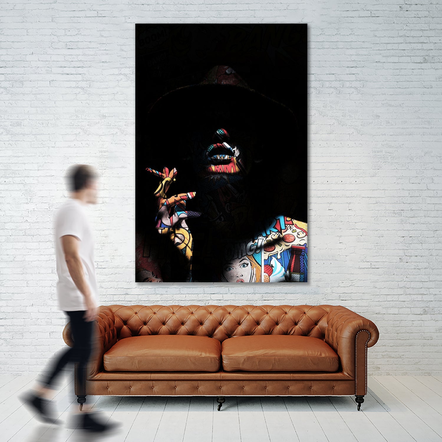 Pop art in the shadows by Menelaos Trompoukis on GIANT ART - black digital painting