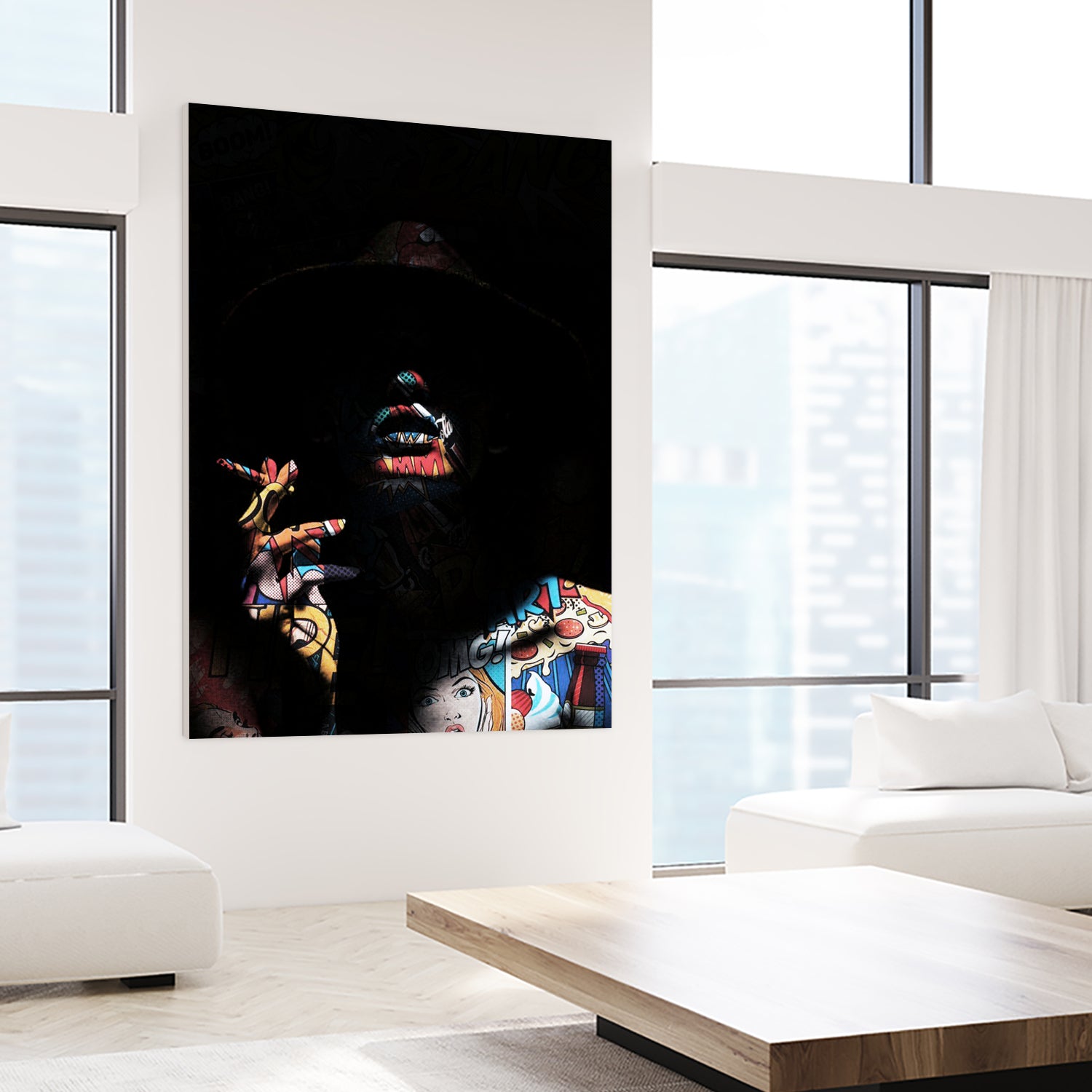 Pop art in the shadows by Menelaos Trompoukis on GIANT ART - black digital painting