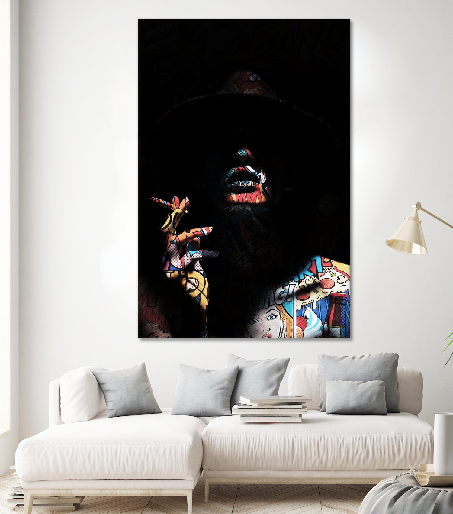 Pop art in the shadows by Menelaos Trompoukis on GIANT ART - black digital painting