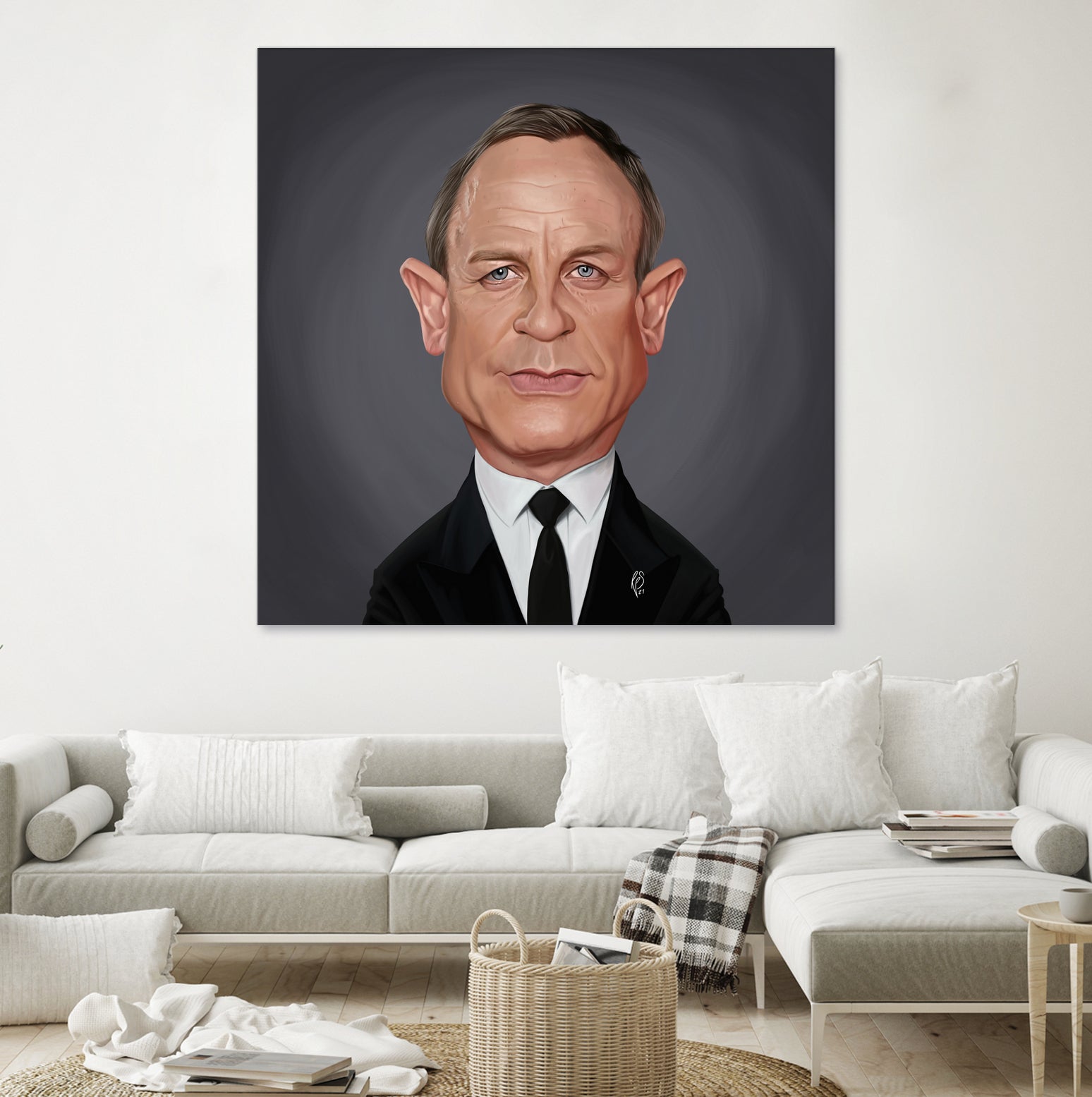 Daniel Craig by Rob Snow on GIANT ART - brown digital painting