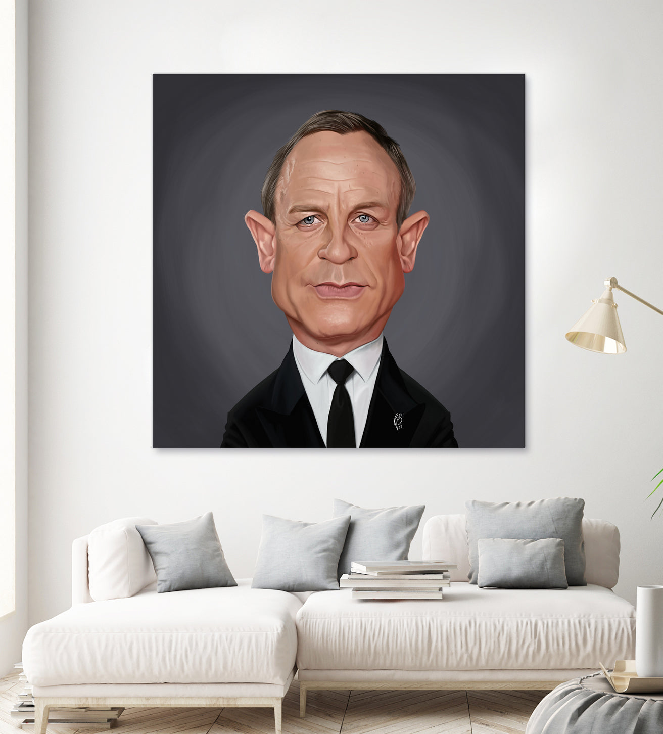 Daniel Craig by Rob Snow on GIANT ART - brown digital painting