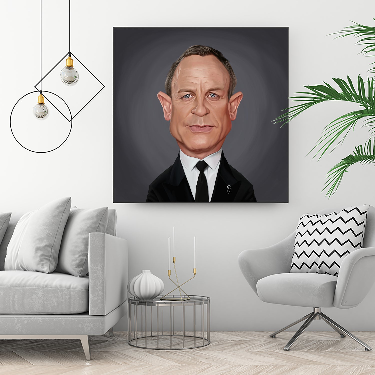 Daniel Craig by Rob Snow on GIANT ART - brown digital painting