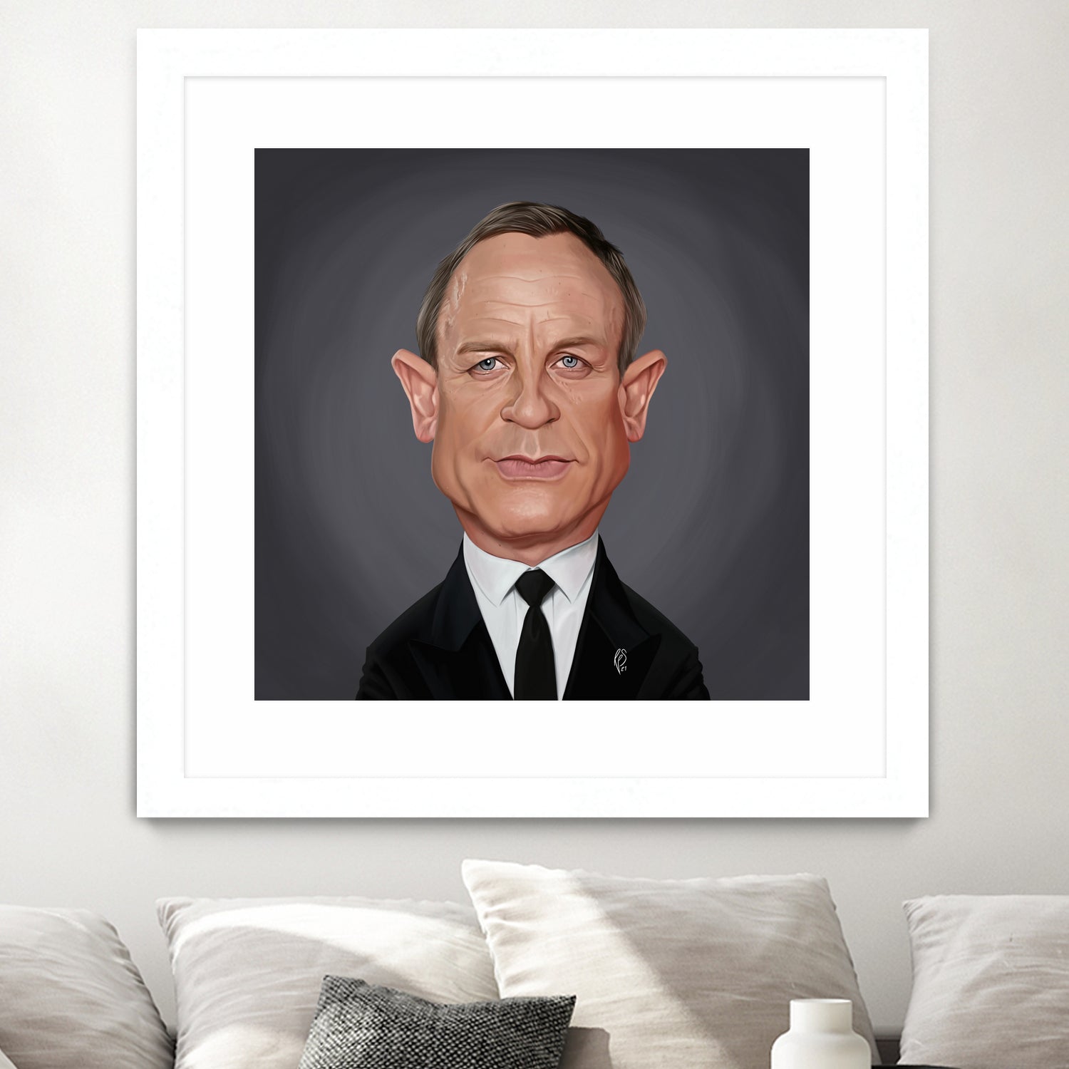 Daniel Craig by Rob Snow on GIANT ART - brown digital painting