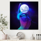 Moon Head by Francois Martin Painchaud on GIANT ART - blue character design