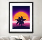 Retrowave Palm Sunset by Muhammad Daffa Umar on GIANT ART - black photo illustration