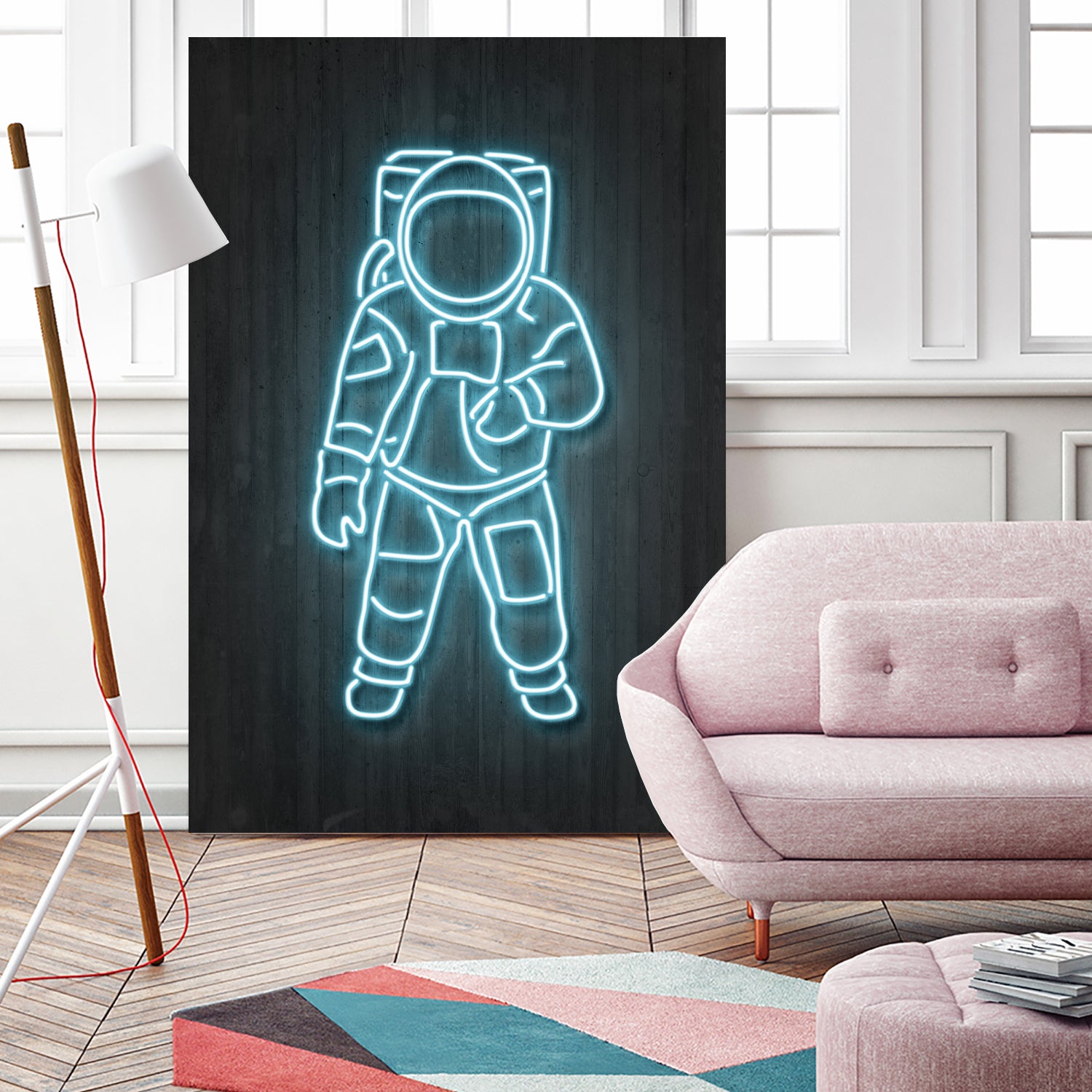 Astronaut by Octavian Mihai Mielu on GIANT ART - blue digital painting