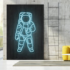 Astronaut by Octavian Mihai Mielu on GIANT ART - blue digital painting