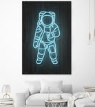 Astronaut by Octavian Mihai Mielu on GIANT ART - blue digital painting