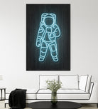 Astronaut by Octavian Mihai Mielu on GIANT ART - blue digital painting